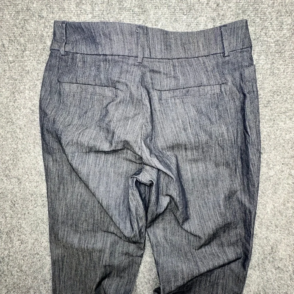 Lee Secretly Shapes Straight‎ Leg Mid Rise Pants 10 Short Gray Stretch